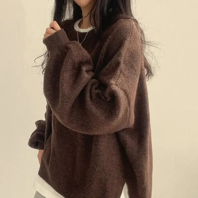 Cozy Womens Crew Neck Pullover 